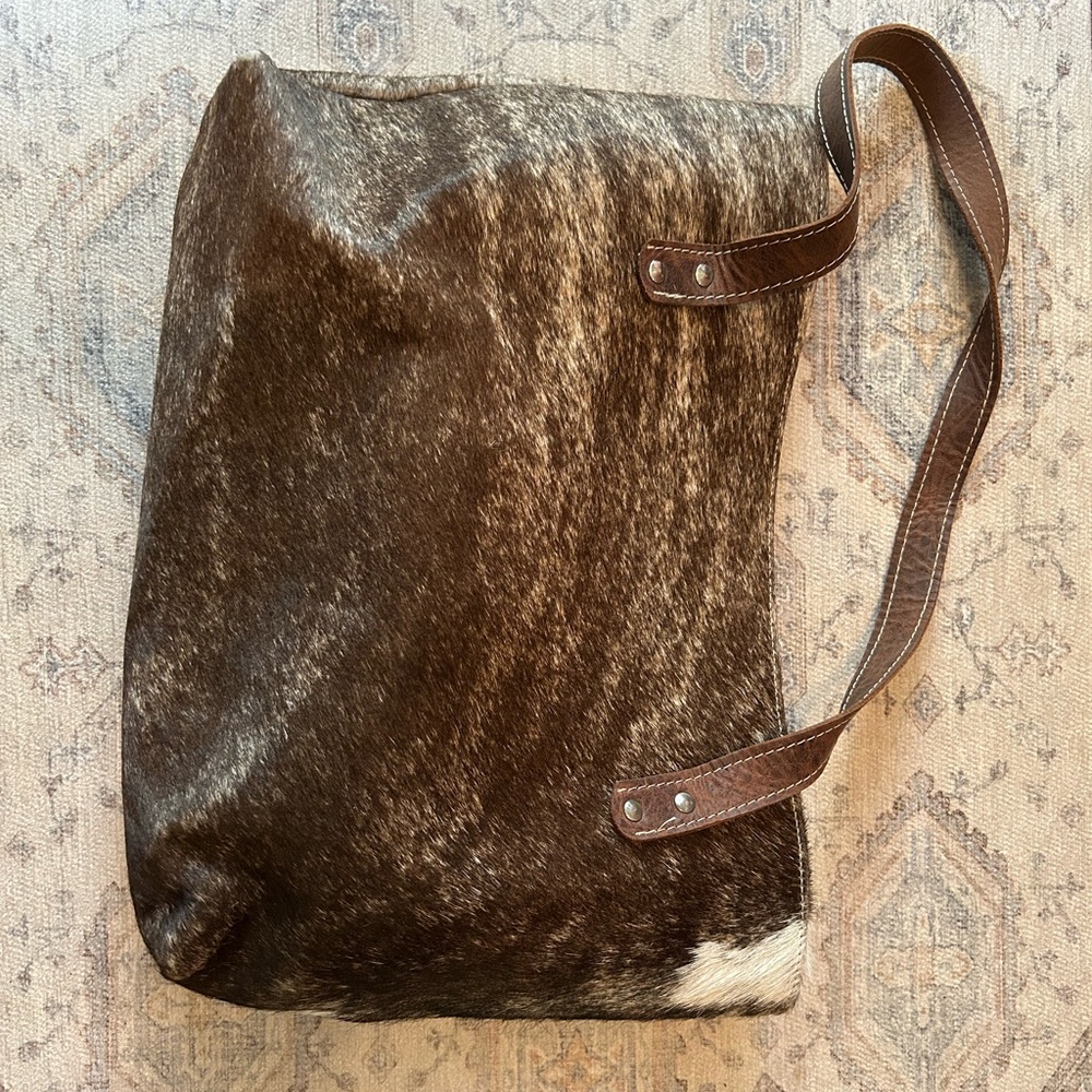 Genuine Leather & Cowhide Tote Bag